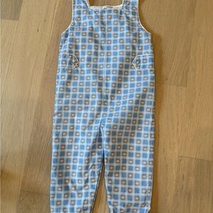 Charming Blue and White Kids Overalls